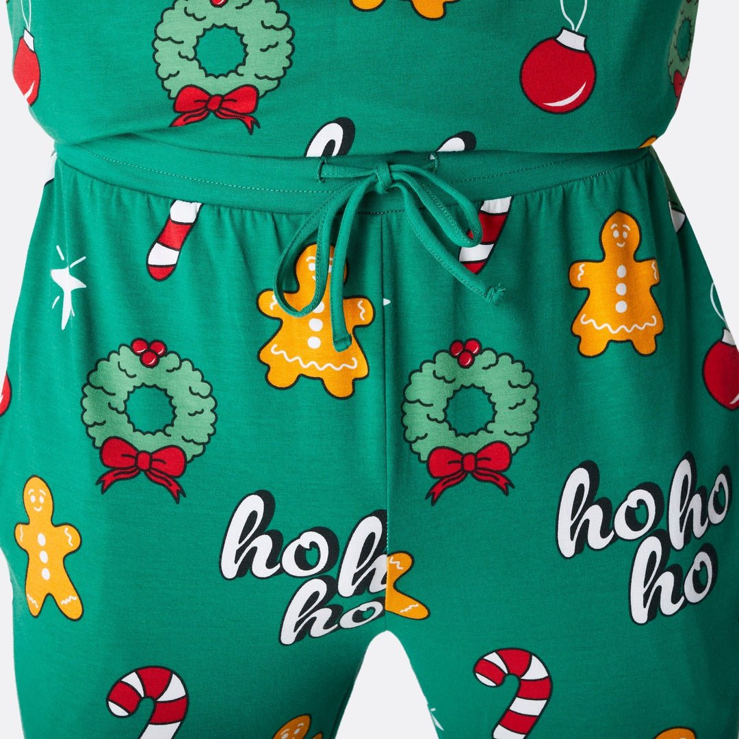 Men's Green Hohoho Christmas Pyjamas