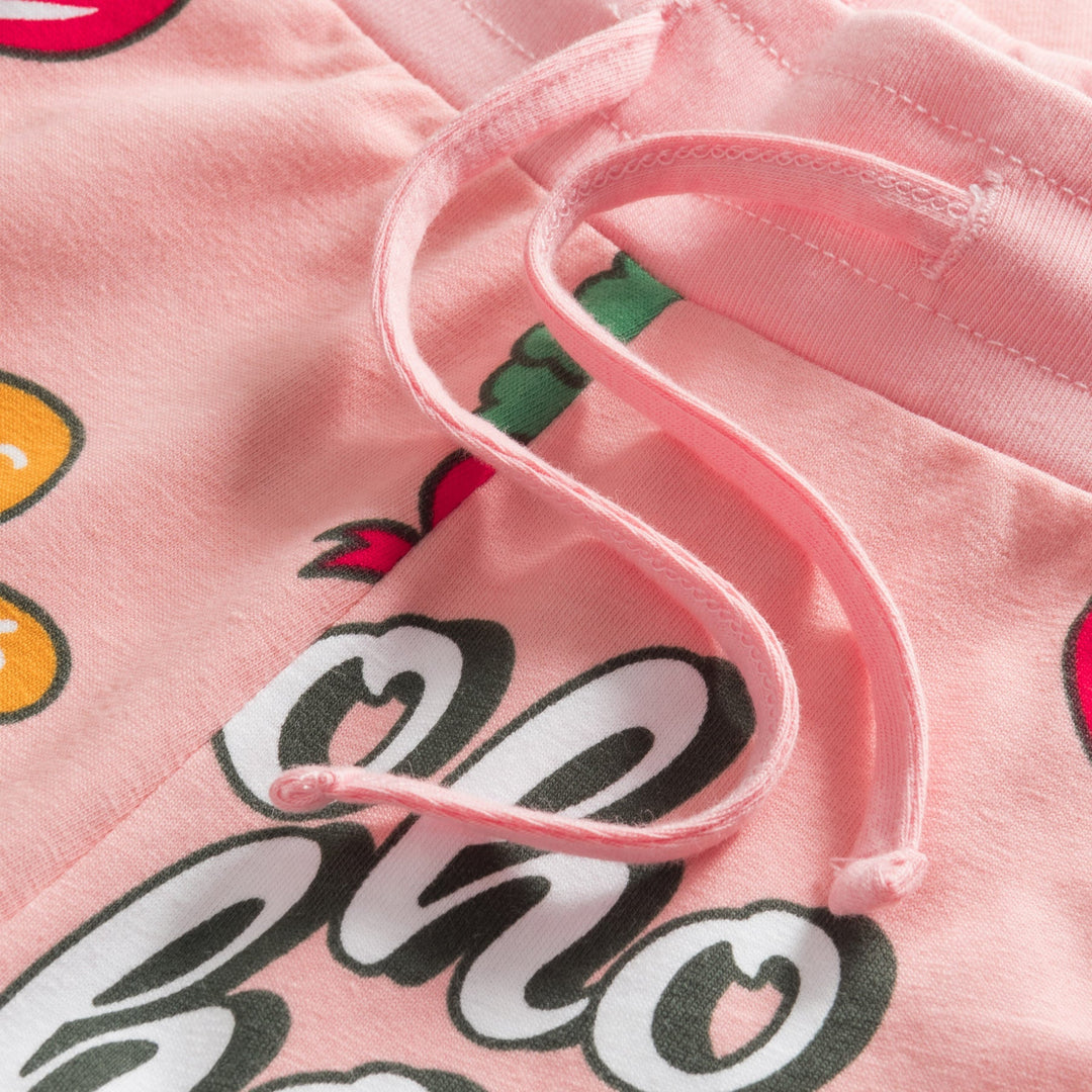 Kids' Pink Hohoho Christmas Pyjamas