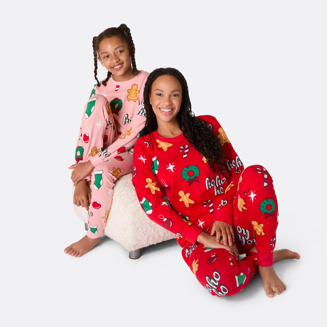 Women's Red Hohoho Christmas Pyjamas