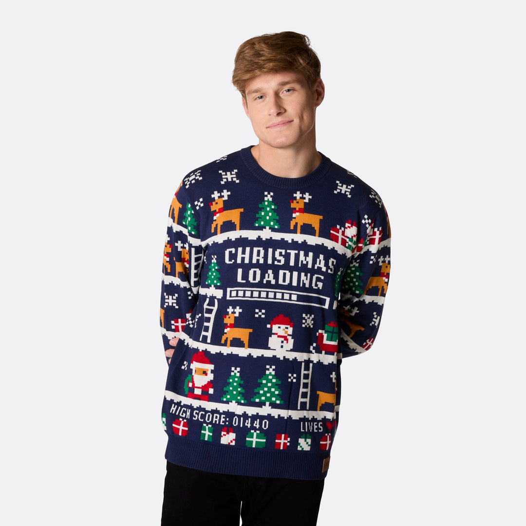 Men's Retro Video Game Christmas Jumper