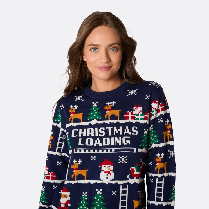 Women's Retro Video Game Christmas Jumper