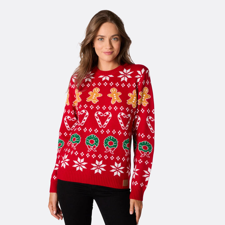 Women's Family Red Christmas Jumper