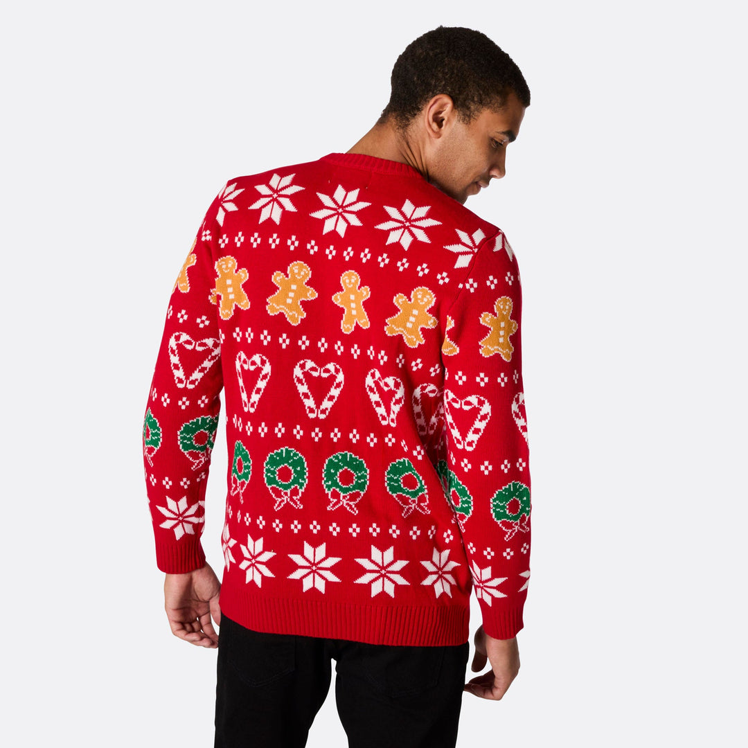 Men's Family Red Christmas Jumper