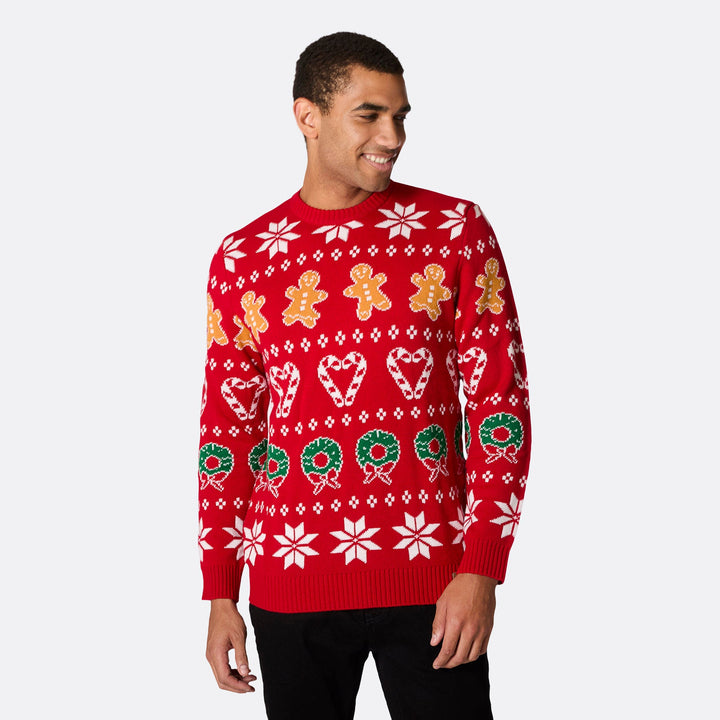 Men's Family Red Christmas Jumper