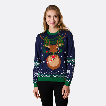 Women's Rudolph Christmas Jumper