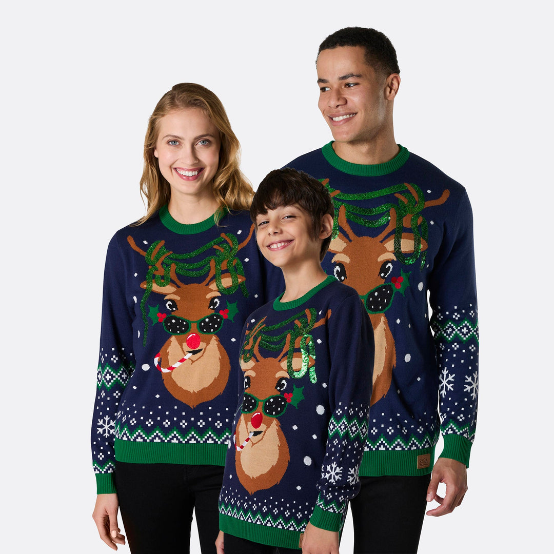 Rudolph Matching Family Christmas Jumpers