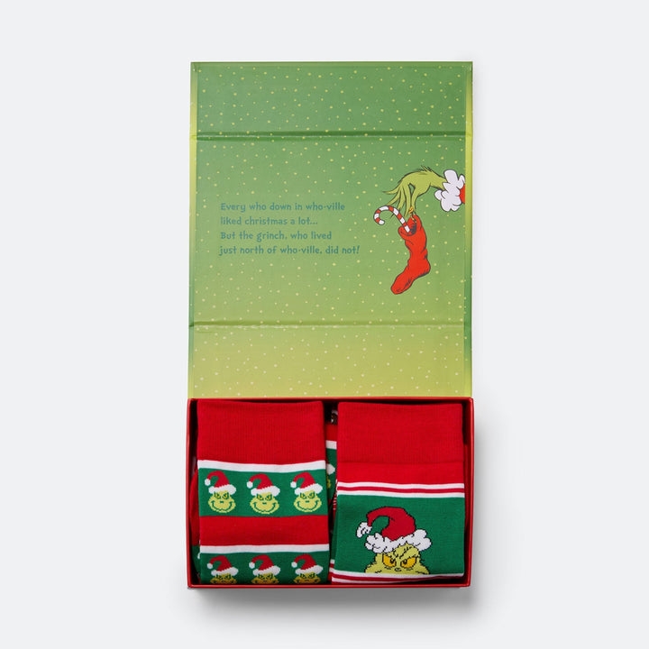 The Grinch Christmas Socks Gift Box