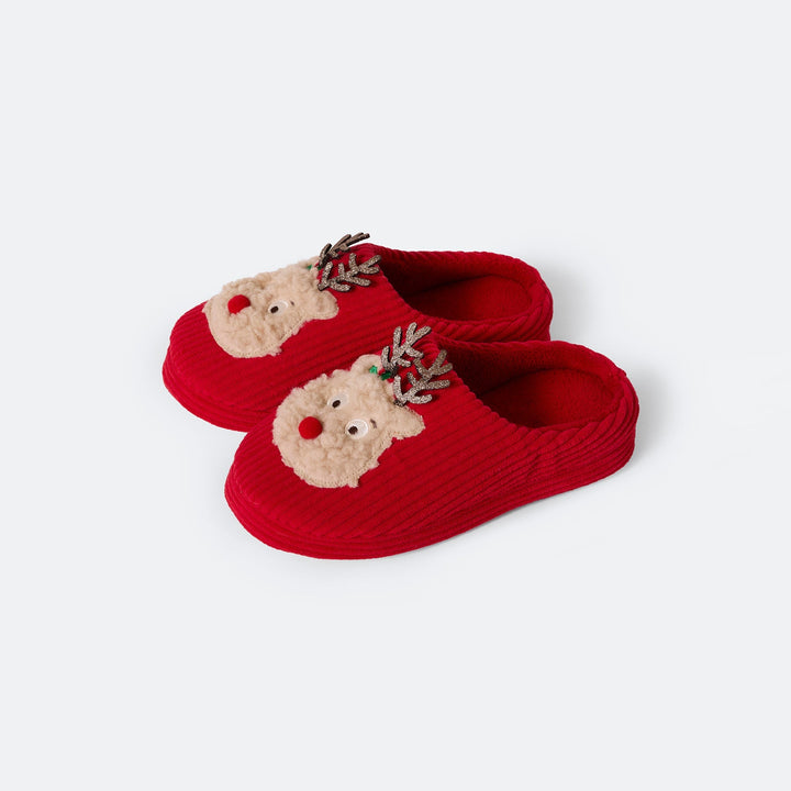 Reindeer Christmas Slippers