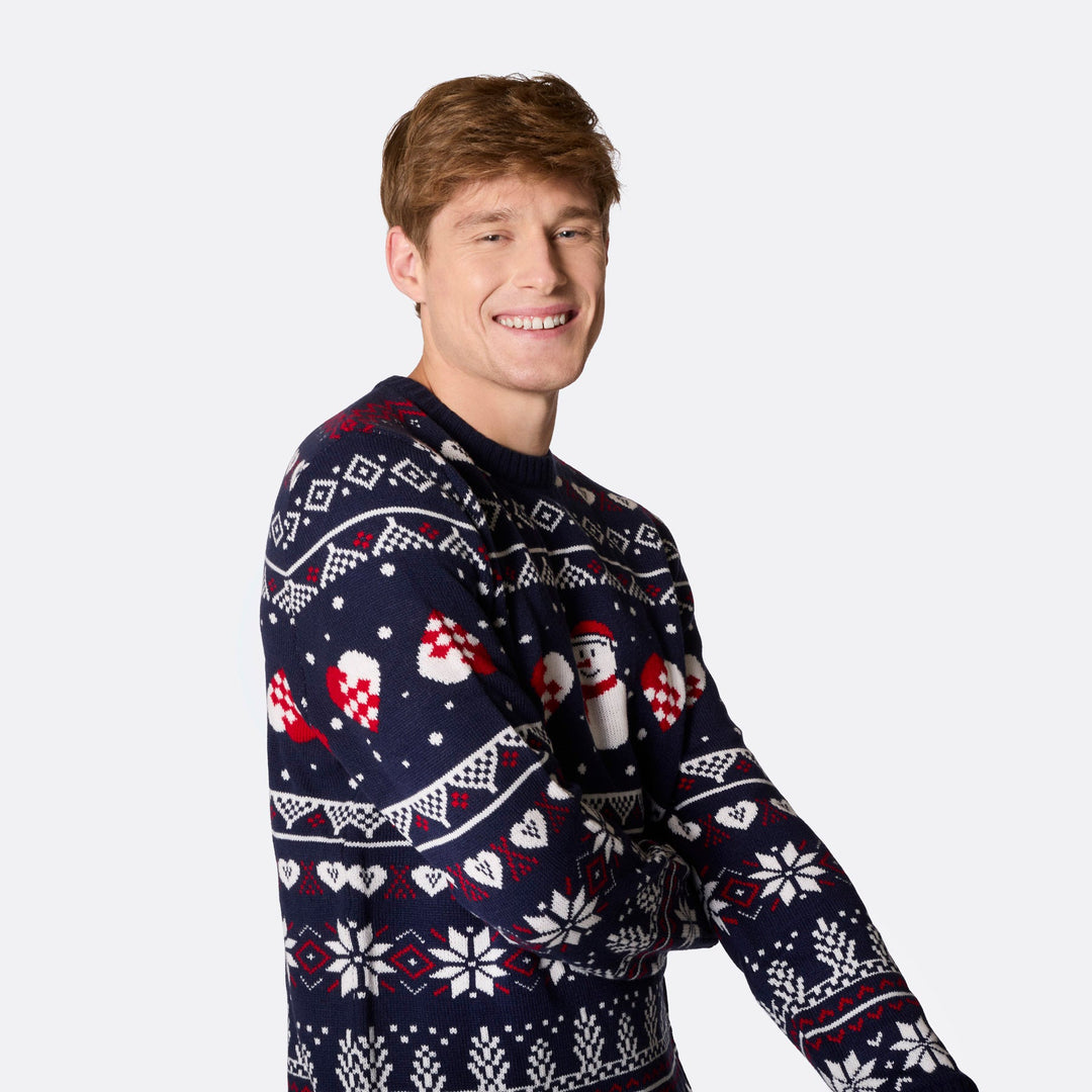 Men's Snowman Christmas Jumper