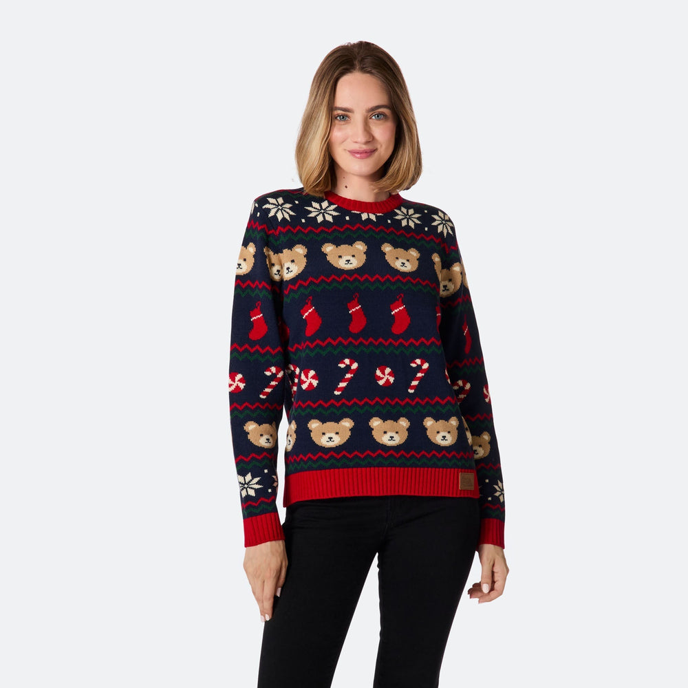 Women's Teddy Bear Christmas Jumper
