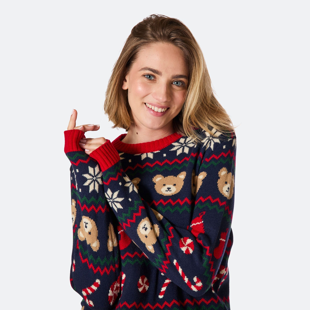 Women's Teddy Bear Christmas Jumper