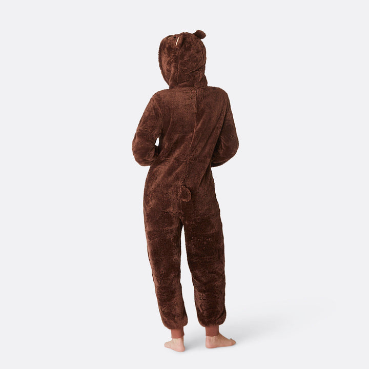 Women's Brown Teddy Bear Onesie