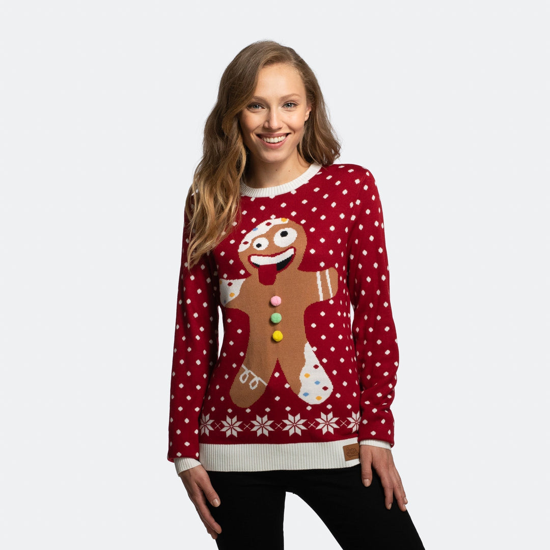 Women's Gingerbread Christmas Jumper