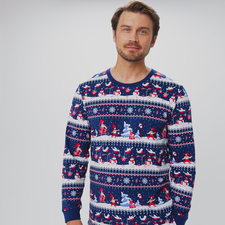 Men's Christmas Scenery Christmas Pyjamas