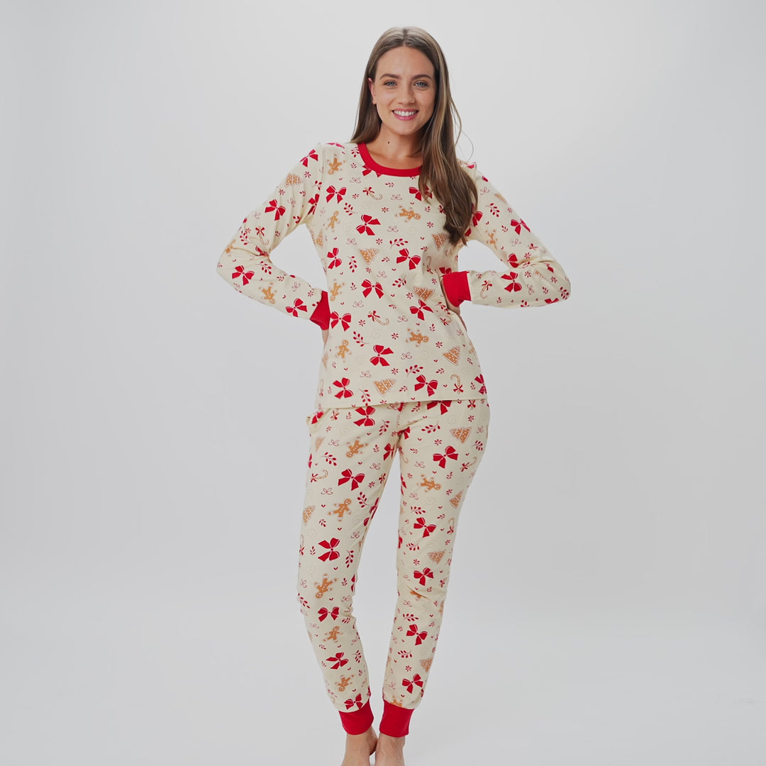 Women's Gingerbread Christmas Pyjamas