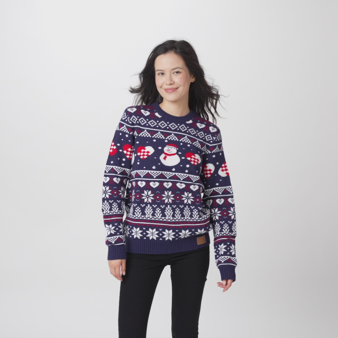 Women's Snowman Christmas Jumper