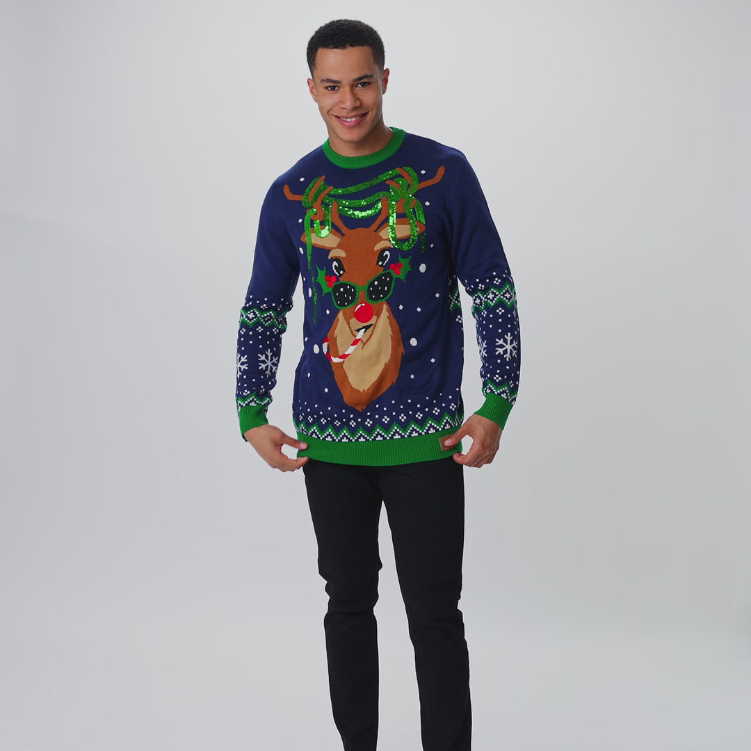 Men's Rudolph Christmas Jumper
