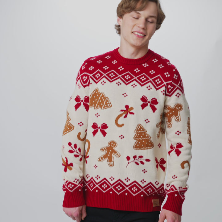 Men's Gingerbread Christmas Jumper