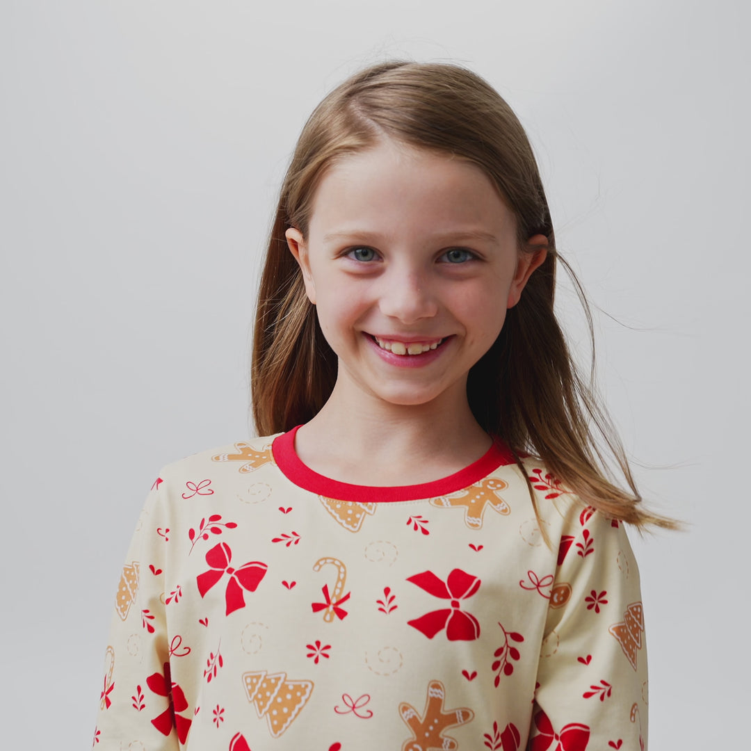 Kids' Gingerbread Christmas Pyjamas