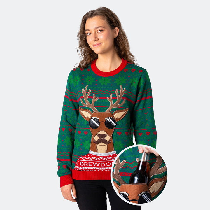 Women's Brewdolph Christmas Jumper